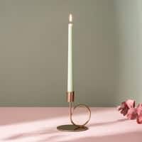 Gilded Elegance Gold Candle Holder