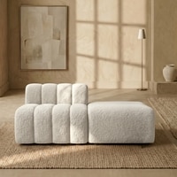 Chiccomfort Wood 2 Seater With Upholstery Non Storage Sofa In White Colour