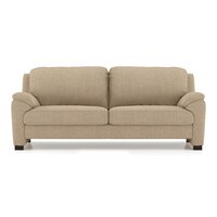 Farina Luxe 3 Seater Fabric Sofa in Sandshell Beige Colour