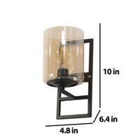 Eliante Modern Wall Lights Mild Steel & Glass Material Brown & Champaign Finish