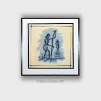 Folk Canvas Wall Prints Canvas Wall Prints Set of 2 Multicolor Matte