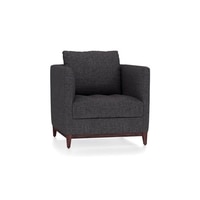 Florence Essential 1 Seater Fabric Sofa in Steel Colour