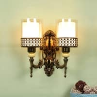 Eliante Luminae Antique Gold Iron Wall Light With E27 Holder In Antique Gold Colour