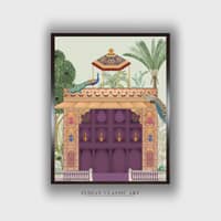 Folk Canvas Wall Prints Canvas Wall Prints Set of 1 Multicolor Matte