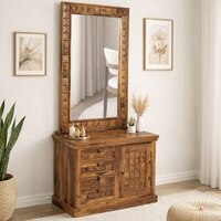 Burn Sheesham Wood  Dressing  In Provincial Teak Finish
