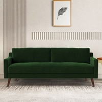 Reiti Velvet 3 Seater Sofa in Green Colour