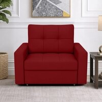 Barato  Pull Out Sofa cum Bed  in Maroon Colour