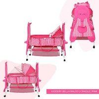 Bella Baloo Stainless Steel Baby Cradle with Mosquito Net Pineapple & Heart