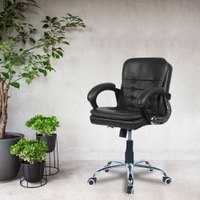 Veaoilaa Mid Back Executive Chair in Black Colour