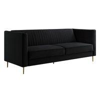 Vespa Fabric Sofa - Black