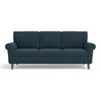 Oxford 3 Seater Fabric Sofa in Indigo Blue Colour