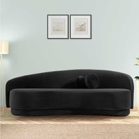 Tarron Fabric Sofa (Black)