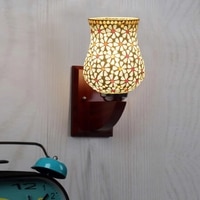Devansh Solid Wood Electric Wall Light in Multi Colour with Multi Shade Count of 1 Light