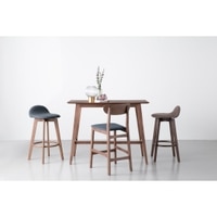 Scandinavian Mora Bar Chair Brown Cocoa Finish