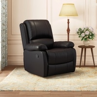 Lebowski One Seater Recliner in Cocoa Brown Leatherette