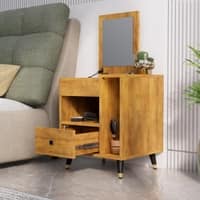 Hexa Red Engineered Wood Dressing Table in Giant Wood Colour