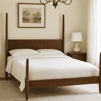 Dynasty Solid Wood Non Storage King Bed in Provincial Teak Finish