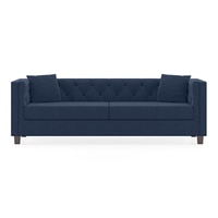 Windsor Premium 3 Seater Fabric Sofa in Lapis Blue Colour