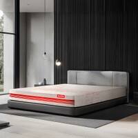Quboid 3 Zoned NRG Layer Medium Firm Qube Cell Mattress with Zero Motion Transfer (78 x 66 in, 8 Inches)