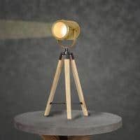 Crescent Table Tripod Lamp