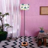 Eastwood Multicolour Cotton Shade Floor Lamp