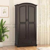 Alexandra 2 Door Wardrobe in American Walnut Finish