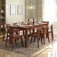 Gordon Solid Wood Dining Chair Set Of 1 In Teak Finish