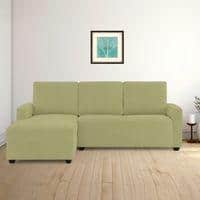 Left Aligned 2 Seater Left Aligned Chaise Lime Green Sofa Cover