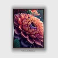 Garden Flowers Bloom Floral Canvas Wall Prints Canvas Wall Prints Set of 1 Multicolor Matte