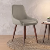 Rickman Fabric Accent Chair in Taupe Leatherette Colour