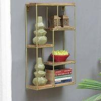 WOODENMOOD Rectangular Wall Rack