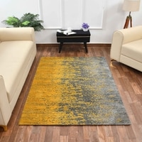 Multicolor Abstract Machine Made Polyester 2 X 5 Feet Carpet