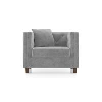 Windsor Essential 1 Seater Fabric Sofa In Granite Weave