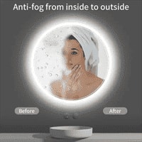 Round LED  Mirror with Lights Dimmable Vanity Mirror