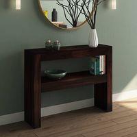Epsilon Solid Wood Console Table in Mahogany Finish