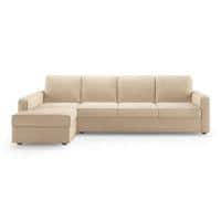 Apollo Sofa (Colour : Birch Beige, Cushion : Hard, Back Type : Regular, Seating Capacity : Left Aligned 3 Seater + Left Aligned Chaise)