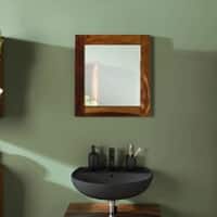 ONA Solid Wood Wall Mirror In Provincial Teak Finish