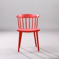Kepler Brooks Aura Cafeteria Dining Chair in Red Colour