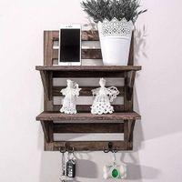 WOODENMOOD Rectangular Wall Rack
