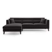 Lewis Sectional Sofa (Colour : Pebble Grey, Cushion : Hard, Seater : Left Aligned 3 Seater + Left Aligned Chaise)