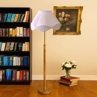 Devansh Wood & Metal Floor Lamp