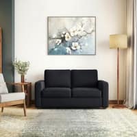 Apollo 2 Seater  Fabric Sofa In Deep blue velvet Colour