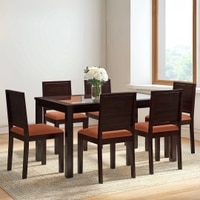 Floyd 6 Seater Dining Table Glass Top With Set Of 6 Oribi Dining Chairs