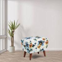 Finn Solid Wood  Ottomon in  Multicolor Colour