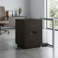 Zephyr Solid Wood Bedside Table in American Walnut Finish