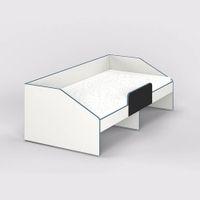 Hangout Engineered Wood Non Storage Bed in White Colour