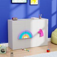 Unicorn'S Playground Cabinet Storage In Light Grey Colour