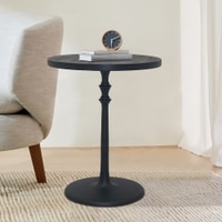 Metalsmith Metal Side Table in Black Finish