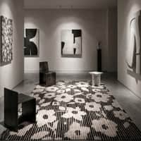 Jaipur Rugs Floral Wool And Viscose 6x9 Feet Ashwood And Ebony Hand Tufted Rug Carpet For Bedroom