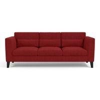 Lewis 3 Seater Fabric Sofa in Salsa Red Colour